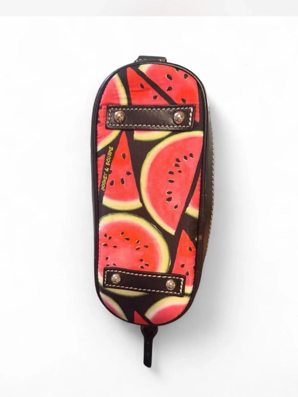 Dooney & Bourke Watermelon Print Dome Satchel with Black Trim